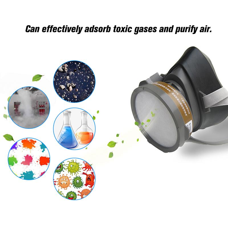 Gas mask spray paint chemical activated carbon mask anti-odor dustproof industrial safety gas mask