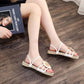 Mother Sandals Leather Soft Sole Middle-aged and Elderly Women's Shoes Non-slip Shoes Fish Mouth Shoes Granny Sandals Casual Shoes Wedges Work Shoes