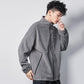 Polar Fleece Jacket Men's Lapel Versatile Cardigan Fleece Sweater Men's Warm Short Long Sleeve Zipper Jacket Comfortable and Breathable