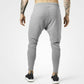 Solid Color Muscle Fitness Sports Running Trousers Men's Beam Mouth Slim Cotton Foot Mouth Zipper Pants