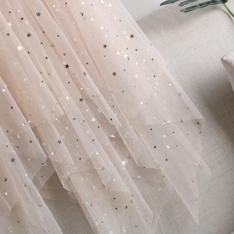 Star Sequins Irregular Velvet Mesh Skirt Mid-length Skirt Plus Size A-line Skirt Fairy Skirt Four Seasons Skirt