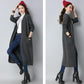 Autumn and Winter Thick Casual Sweater Mid-length Cardigan Over-the-knee Top Pure Simple Female Jacket