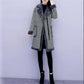 Winter Plus Cotton Thick Warm Woolen Plaid Lamb Wool Coat Jacket Women's Mid-length Plus Size Fat Thick Warm Cotton Coat Plus Velvet Coat