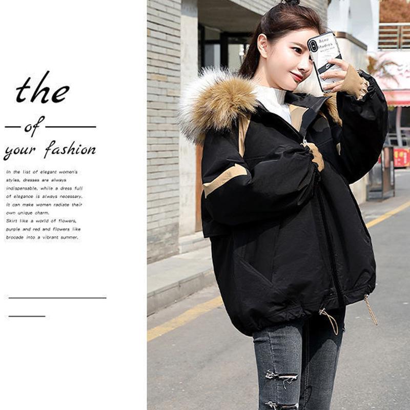 Winter Fashion Trend Women's Short Korean Style Loose Western Style Bread Jacket Thicken Warm Cotton