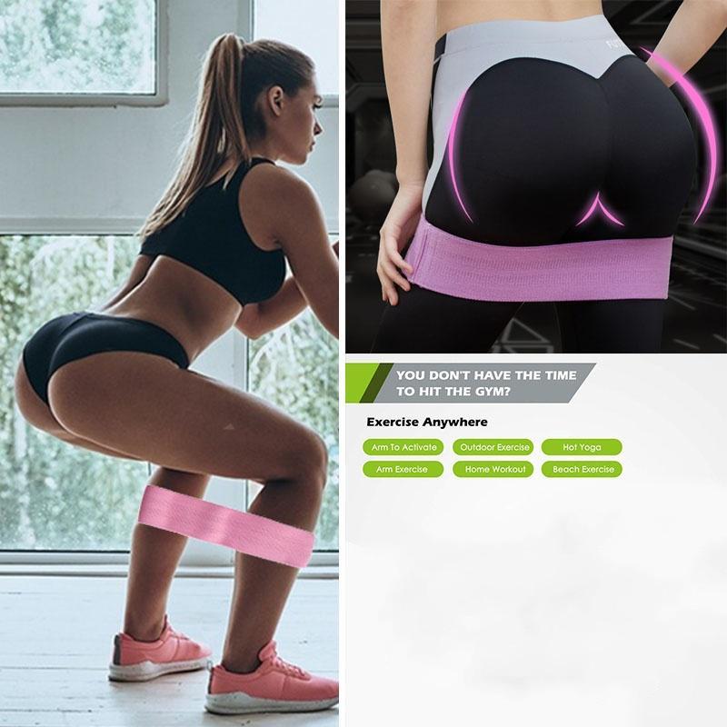 Yoga Elastic Band Resistance Band Open Shoulder Pull Back Strength Training Fitness Elastic Band Squat Men and Women Hip Pull Band