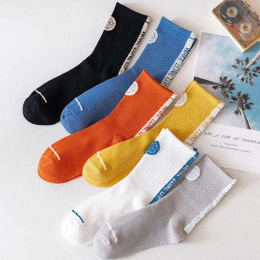 Basketball Socks Men's Spring and Summer Models Ins Trend All-match Mid-tube Socks Deodorant Sweat-absorbing Sports High-top Stockings