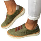 Womens Hollow-Out Breathable Sneakers Casual Slip On Shoes Loafers Comfortable Lazy Shoes