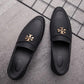 Men's Shoes Creative Lace-up Casual Leather Shoes Men's Leather Flats Slip-On Shoes