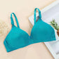 Ladies Underwear Thin Sexy Simple Comfortable Breathable Non-slip No Steel Ring Gather Embroidery Bra