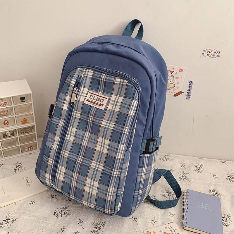 Backpack Female Student Schoolbag Large Capacity Nylon Campus Backpack Female Middle School Student Schoolbag Waterproof Schoolbag