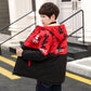 Children's Clothing Children's Coat Winter Style Letter Print Warm Jacket Boys Cotton Hooded Jacket