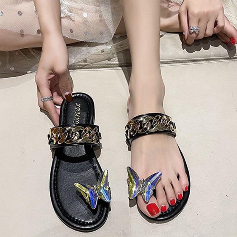 Slippers Female Summer Wear Fashion Korean Fairy Style Flat Flip Flops