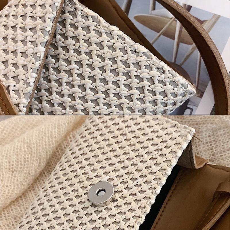 Mini Bag Women Casual Woven Shoulder Bag Handbags Small Capacity Vintage Wristlet Crossbaby Bag