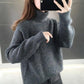 Turtleneck Sweater Women Wear Thick Black Knitted Bottoming Shirt In Autumn and Winter, Casual and Loose Outer Wear