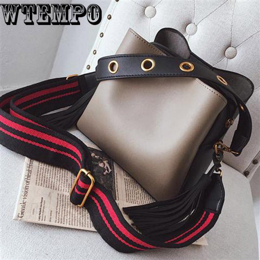 Fashion women's bag broadband shoulder bag Messenger bag casual bag female bag trend summer wild