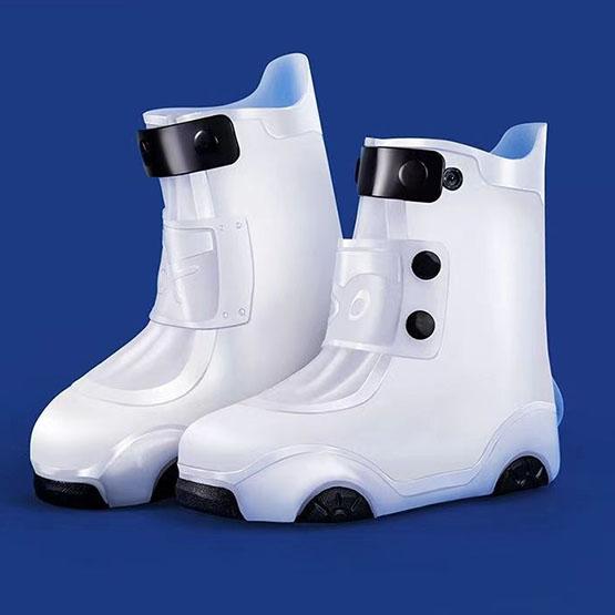 Thickened Children's Rain Boots Shoe Cover Non-slip Wear-resistant Silicone Waterproof Student Baby School Water Shoe Cover