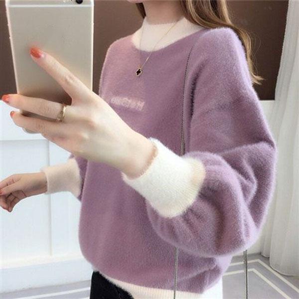 Autumn and Winter Thick Sweater European and American Style Jacket Loose Casual Young Women's Top