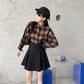 Female Simple High Waist Pleated Short Holiday Skirt Slim Elegant Black Party A-line Miniskirt