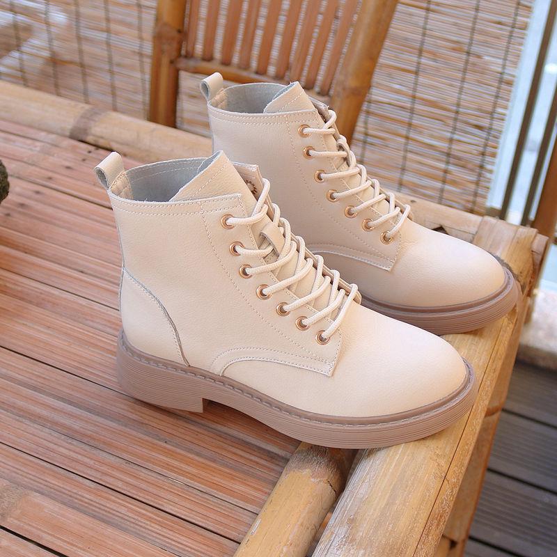 Fashion Ankle Boots Autumn Winter Ankle Boots Women Boots Work Shoes Round Toe Lace-Up Women Shoes