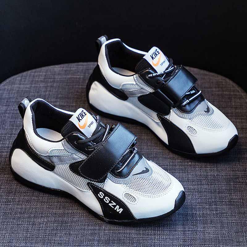 Plus Size 35-40 Summer Women Low-top Mesh Sneakers Breathable Running Basketball Shoes Students Shockproof Non-slip Velcro Shoes