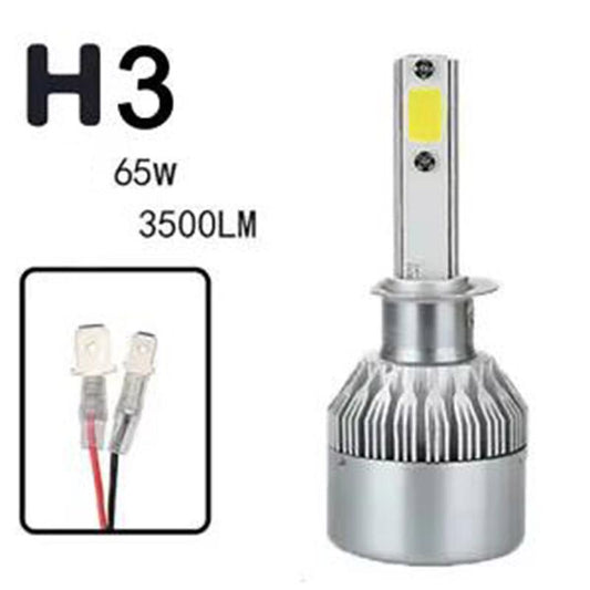 Car Headlights 65W Ultra-bright Concentrating Front Headlights H1 H3 H4 H7 H8 H9 H11 High and Low Beam Light Integrated 12V24V Strong Light