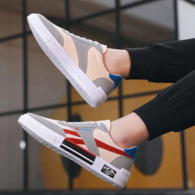 Versatile Men's High Top Breathable Canvas Shoes Men's Korean Style Trendy Student Casual Shoes