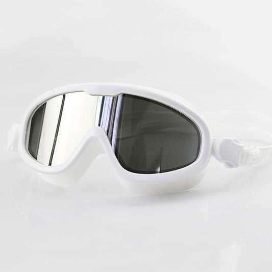 Silicone Swimming Goggles Anti-Fog UV Protection Polarized Light Myopia Plating Clearer Wider Vision Swim Glasses