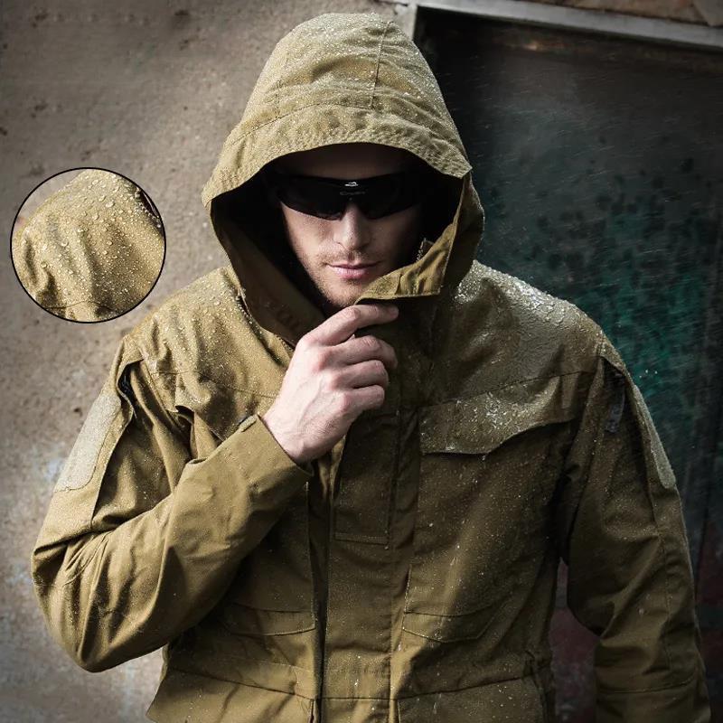 Outdoor Winter Jacket Tactical Jacket Soft Shell Camouflage Suit Mountaineering Ski Suit Plus Velvet Windproof and Waterproof