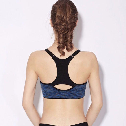 Underwear Non-wire Sports Bra, Large Size Non-magnetic Shockproof and Quick-drying Beauty Back Sleep Yoga Running Fitness Bra Can Be Worn Outside
