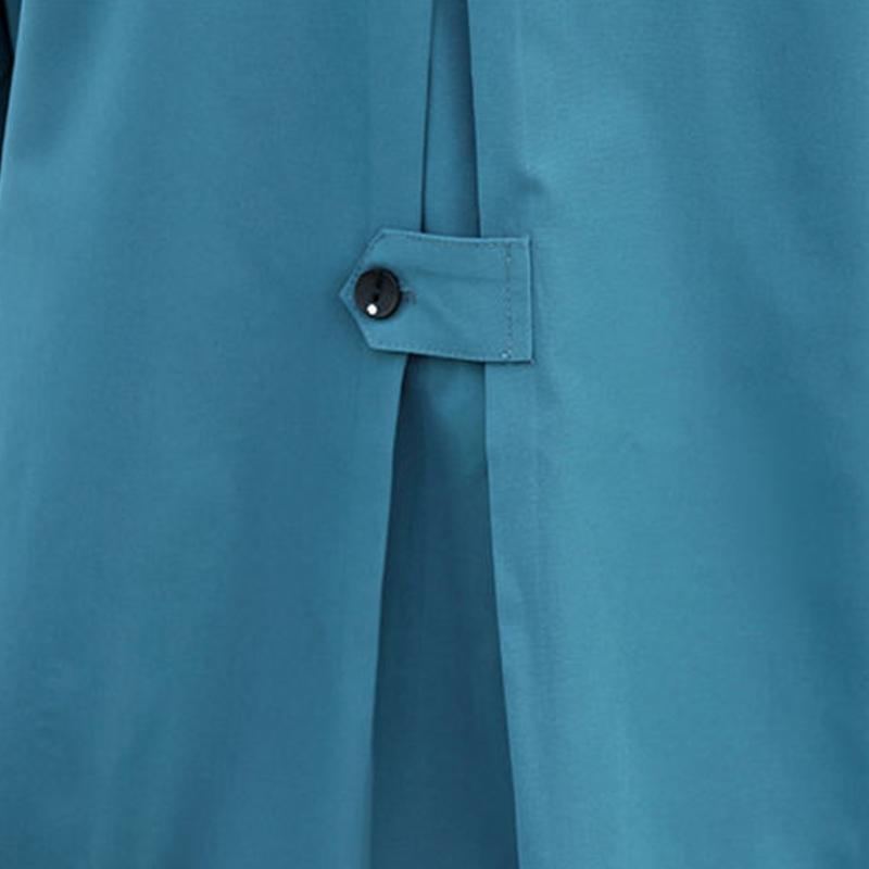 Spring and Autumn Windbreaker Women's Autumn Casual Thin Coat Jacket Mid-length
