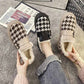 Women's Winter Warm Plus Velvet Padded Cotton Shoes Casual Flat All-match Flat Shoes
