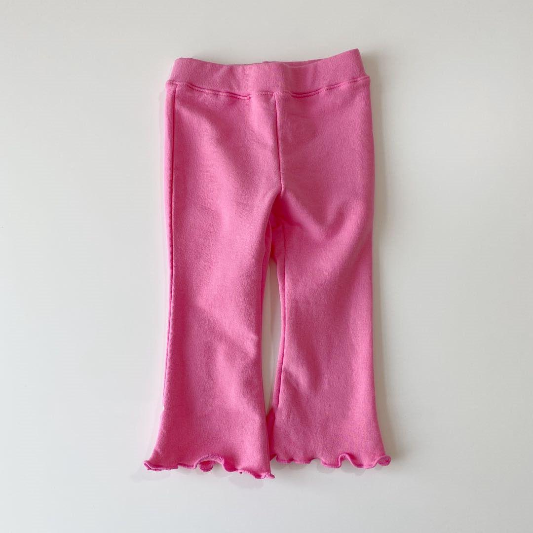 Children's Summer Pants Cute Pleated Chiffon Pants Girls Casual Loose Thin Eight-point Pants