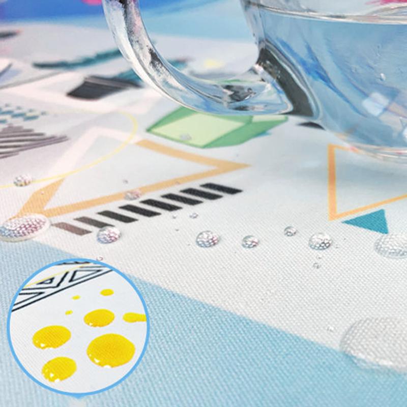 Square Table PEVA Disposable Oil-proof, Waterproof and Easy-to-wipe Coffee Table Tablecloth Square Rectangular Tablecloth