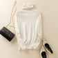 Autumn and Winter Pile Collar Sheep Sweater Pullover Loose Turtleneck Blouse Hollow Knit Bottoming Shirt