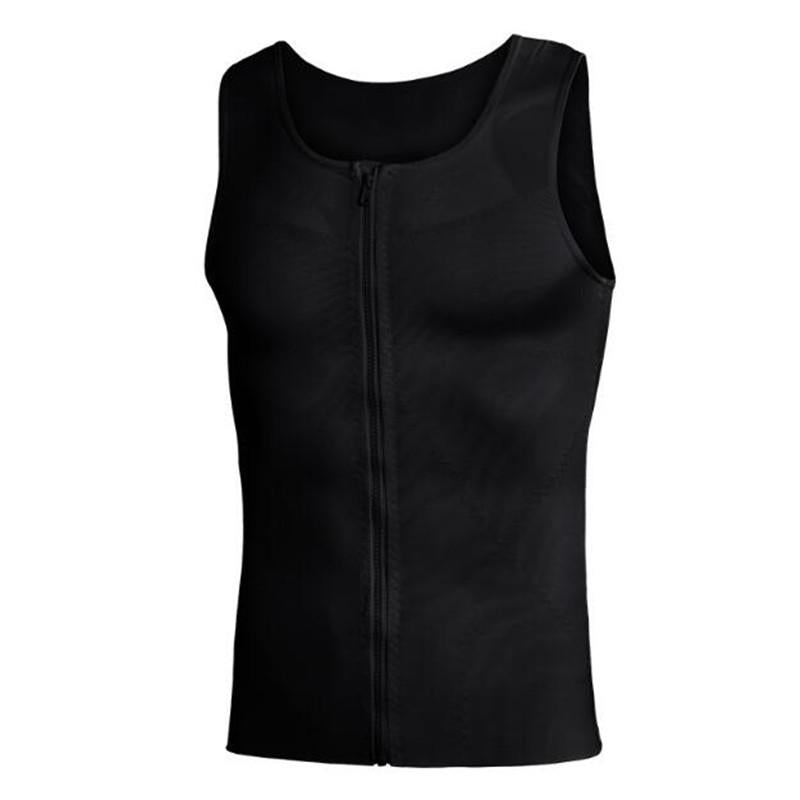 Body Abdomen Waist Slimming Seamless Short-sleeved Men's Corset Men Slimming Body  Corrector Vest