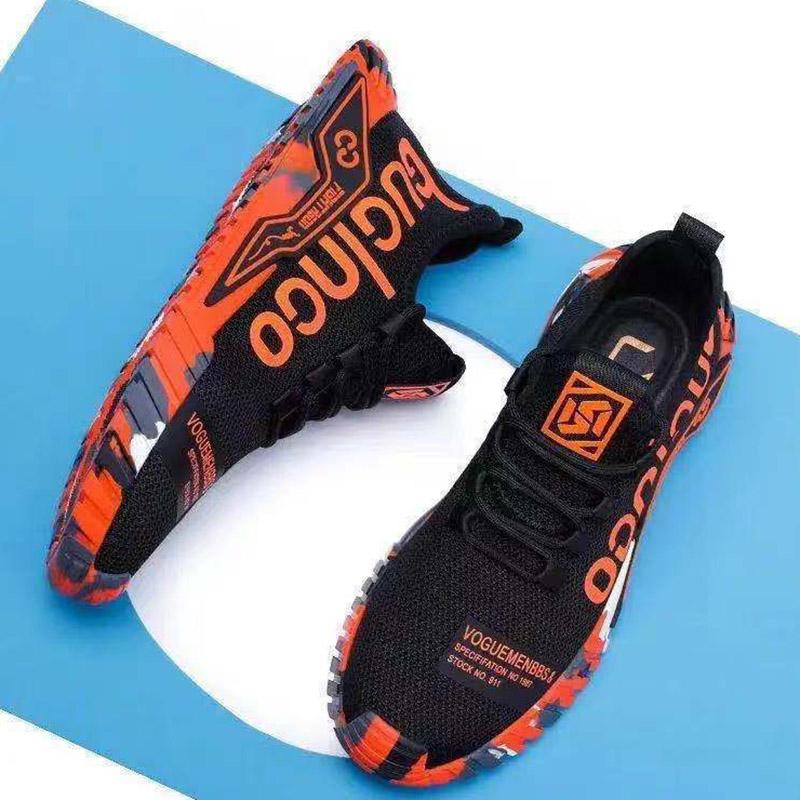 Autumn and Winter Fleece Men's Shoes Casual Breathable Sports Running Shoes Cloth Shoes Low Shoes