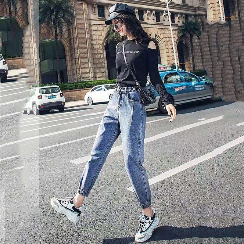 Vintage High Waist Women Jeans Women's Blue Denim Pants Boyfriend Jean Femme for Women Jeans
