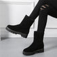 Women's Korean Autumn and Winter Models Plus Velvet Warm Cotton Shoes Flat Non-slip Short Boots