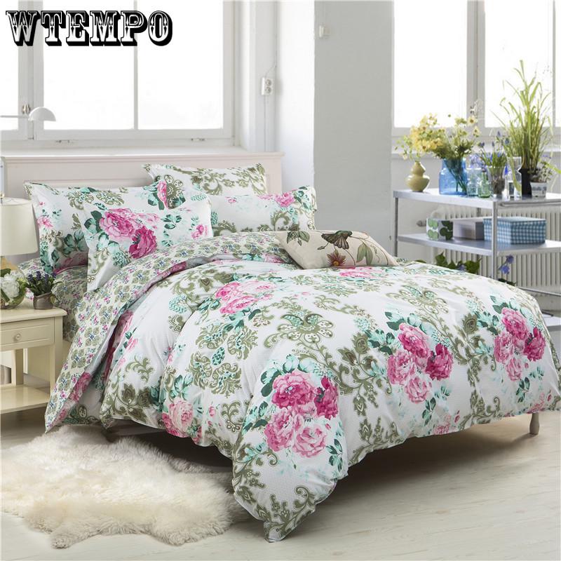 Plaid Duvet Cover Set Bedding Quilt Cover Pillowcases Set