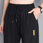 Summer Thin Ice Silk Pants Beam Foot Mosquito Pants Sports Pants Women's Black Loose and Thin High Waist Casual Harem Pants