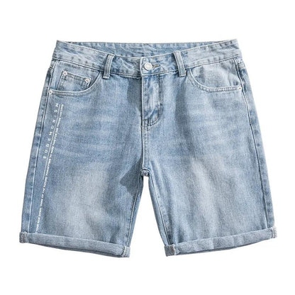 Men's Summer Denim Shorts All-match Casual Five-point Pants