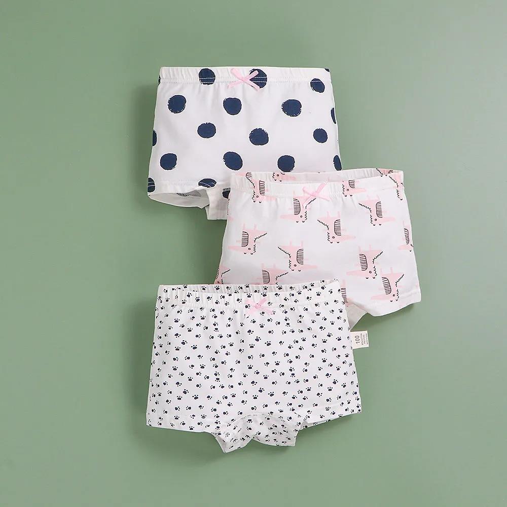 3 Pcs/Lot Cotton Girls Briefs Children's Underwear Triangle Panties Kids Underpants 2-14Years