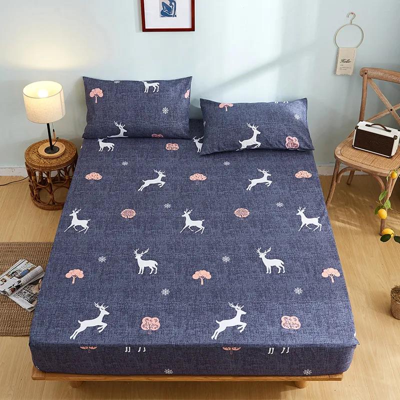 Single Piece Non-Slip Mattress Cover Home Textile Mattress Dust Protector Double Simmons Mattress Cover