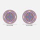 1/2/4pcs Mandala Pattern Creative Silicone Coaster Household Anti-scalding Mat Coffee Drink Coaster