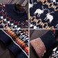 WTEMPO Large Size Christmas Couple Sweater Round Neck Sweater Soft Casual Knitted Sweater Winter Warm Pullover