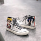 Classic Men Canvas Shoes Reflective 2020 Summer High Top Flats Men Vulcanized Shoes Factory Outlet Male Casual Shoes