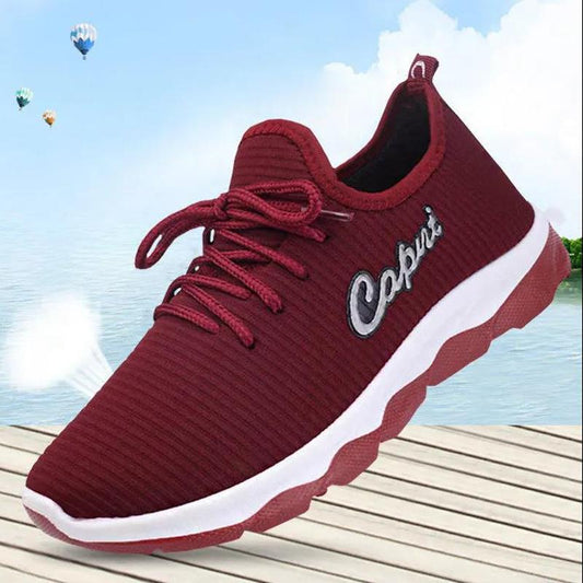 Old Beijing Women's Fashion Net Shoes Breathable Non-slip Sneakers Lace-up Leisure Hiking Shoes