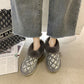 Snow Boots Women's Short Tube Cotton Shoes All-match Flat Bread Shoes Plus Velvet Short Boots Winter Women's Shoes