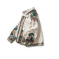 Chinese Embroidered Workwear Jacket Spring and Autumn Loose Lapel Youth Cardigan Top