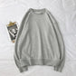 Spring and Autumn Cotton Long-sleeved T-shirt Sweater Men's and Women's Round Neck Loose Solid Color Casual All-match Top